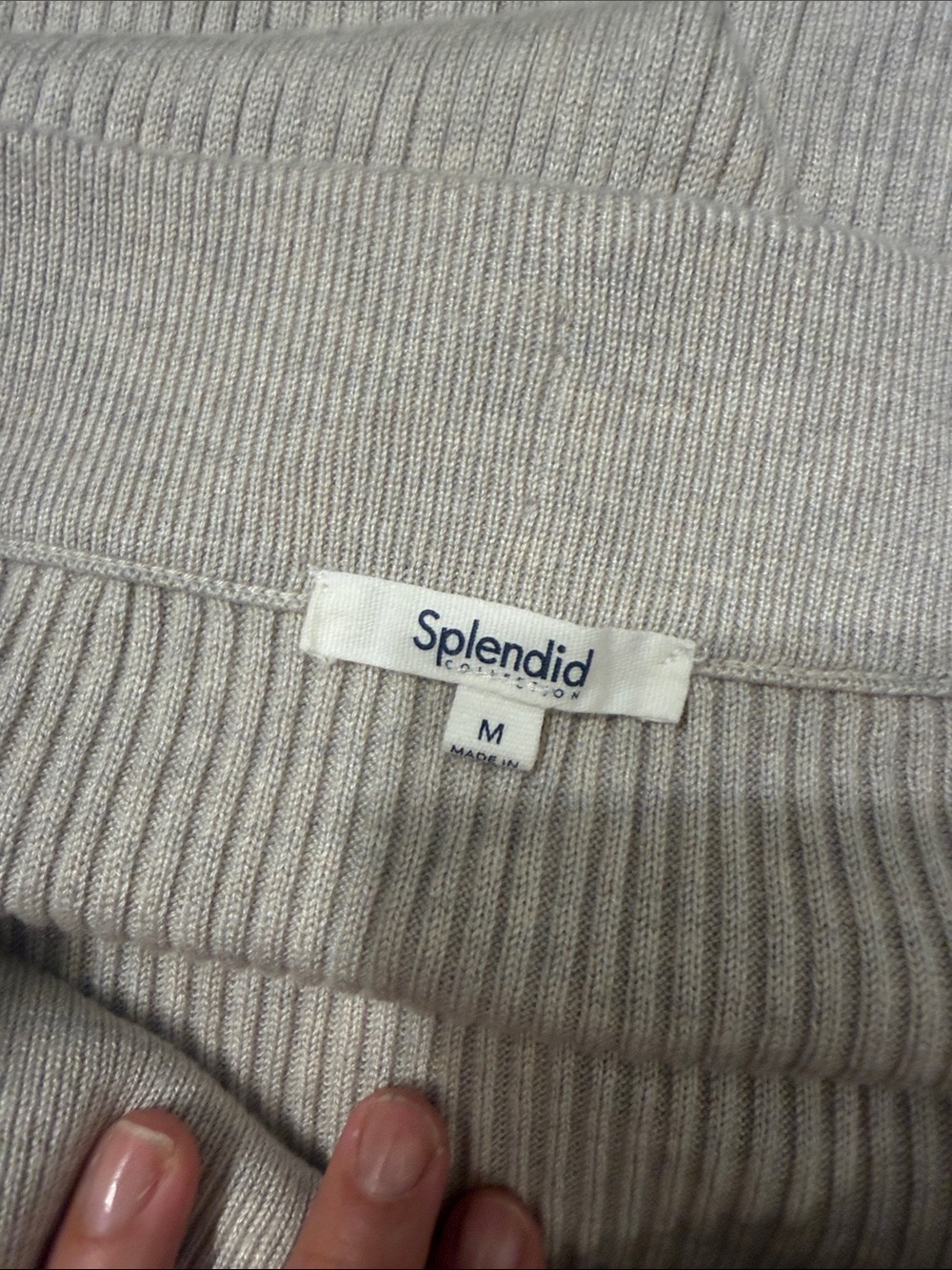Splendid Ribbed Sweater Skirt - Picture 2 of 9